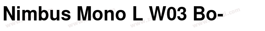 Nimbus Mono L W03 Bo字体转换
